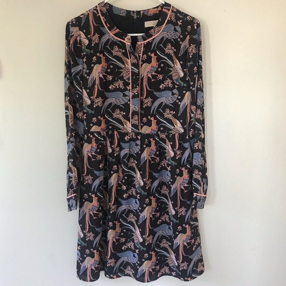 LOFT Long Sleeve Snowbird Dress